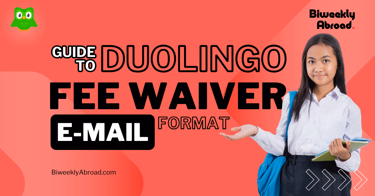 Quick Guide to Duolingo Fee Waiver 2024